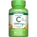 Nature 's Truth Chewable Witamina C z Rose Hips 124; 1000 mg Bis124; 60 Tabletki 124; Wegan, Non-GMO & Gluten