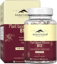 Plant Based Vitamin B12 Supplement for Men & Women | Organic Formulation for Vegetarians & Vegans to Support Nervous System & Brain Function, Caplet