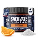 Proszek bez cukru Electrolyte 124; Sól pomarańczowa Hydration (ze Stevia) 124; Wysokie sodu potasu Magnezu Elektrolity na post, POTS, Pot Odzysk 124; Robi 45 Sługi 32 Fl Oz Y124; Made in USA