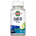 KAL CoQ10 30mg, Formuła przeciwutleniająca, CoEnzyme Q10 Suplement do Zdrowia Serca i Cellular Energy Support, Szybkie rozpuszczanie ActivMelts, Wegetarianin, Natural Green Apple Flavor, 90 Serv, 90 Micro Tablets