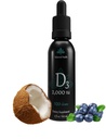 Balance Health D3 2000 IU, 2 Fl Oz, 120 Dawki, Blueberry Flavor, Płynna witamina D Krople w MCT Olej do szybszego wchłaniania, Nie GMO Vegetarian Safe