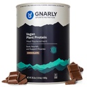 Gnally Nutrition Vegan Plant Protein - Czekoladowy Vegan Protein Powder, NSF Sport Certified - Meal Replacement, Daily Nutritional Boost - Laktoza w proszku - Czekolada, 28.2 oz