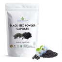 Kosmiczny Element 100% Czysty czarny proszek Kapsułki Organiczne - Wegan Nigella Sativa 450mg Czarny Kmin Nasiona per Serving for Health - 120 Kapsułki