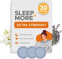 Sen Łaty Dodatkowa siła dla dorosłych - 5 mg Melatonina Łata z GABA, Magnezu i Walerian Korzeń - Uśpione urządzenie dla bezsenności, Relaks & Zmęczenie - Sleep Aid Slow Release - 30 Łaty