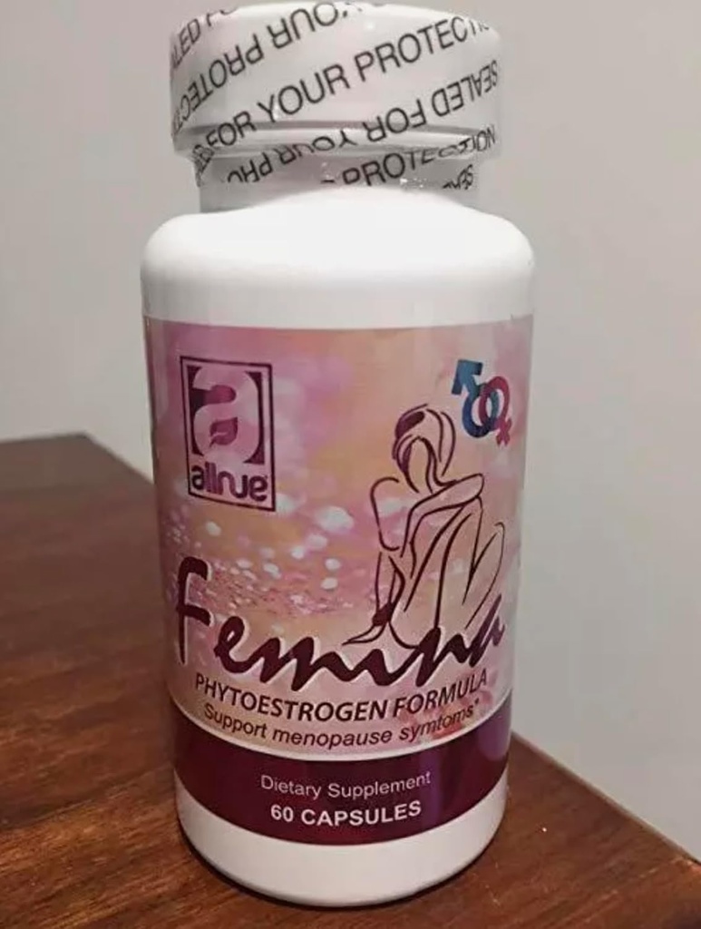 Femina fitoestrogen Formuła Wsparcie menopauzy objawy menopauzy 60 Kapsułki 1 Miesiąc leczenia