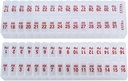 Twice- a-Day Monthly Pill Box Planner Set - AM & PM Medication Organizer for 31 Days! Zestaw zawiera 2 Organizatory na jeden miesiąc. (Clear - 31 Day AM / PM -1 Pack)