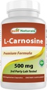 Najlepsi naturalni L- Carnosine 500 mg 100 Vcaps (100 liczenie (opakowanie po 1))