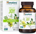 Himalaya Hello Joy Herbal Supplement, z Ashwagandha, Amla, Bacopa, Święty Basil / Tulsi, Pozytywny Outlook, Wsparcie Motywacja, Stress Relief, Balanced Cortisol, Non-GMO, Wegan, 60 Kapsułki