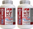 I LOVE MY PETS LLC Dog Immunity - Dog Total PET Health - Premium Formuła - Najlepszy kompleks - Dog Witamina a - 2 Butelki (120 Potrawy)