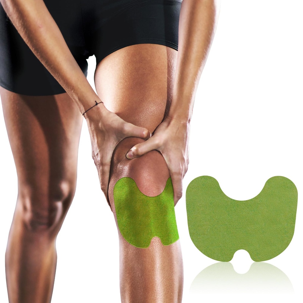 Ishancare Knee Patches - 24 Count Warming Herbal Plaster Maksymalna wytrzymałość Term Patches, 8 Hours Deep Ogrzewanie Extra Siła Joint Soothness Soothing Patch for Knees, Back, Neck, Shoulder