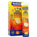 Redoxon Max Energy, Pomaga w obsłudze systemu Inmune, Citrus Flavor, 20 tabletek musujących, 2.82 Oz, Box