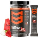 MTN OPS Ignite Trail Packs Energy Drink Powder, Gluten Free Nootropic Supplement Drink Mix, L Arginina, L Citrulina, Kofeina & Nootropic Sugar Free Drink Mix, 20 Słupki, Tygrys 's Blood