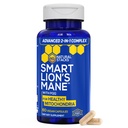 Kapsułki Organic Lions Mane Supplement - 1000mg Mushroom Lons Mane z 10 mg PQQ - Optymalizator komórek mózgu dla pamięci, Nauka, Mitochondrial Function - 60 Kapsułki Fruiting Body