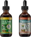 Rejuvica Health VitaLiver & DigestaPro - Advanced Liver & Trawienie Support - Liquid Delivery for Better Absorption - Milk Thistle, Chanca Piedra, Artichock, Dandelion & More!