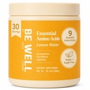 Bądź dobrze przez Kelly Esential Amino Acids Lemon Powder Supplement Plant- Based (10.2oz) BCAA 9 EAA