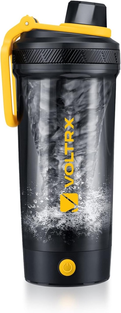 VOLTRX Shaker Butelka, Gallium USB C Rechargeable Electric Protein Shake Mixer, Shaker Cups for Protein Shakes and Meal Explacement Shakes, BPA Free, Made with Tritan, 24oz