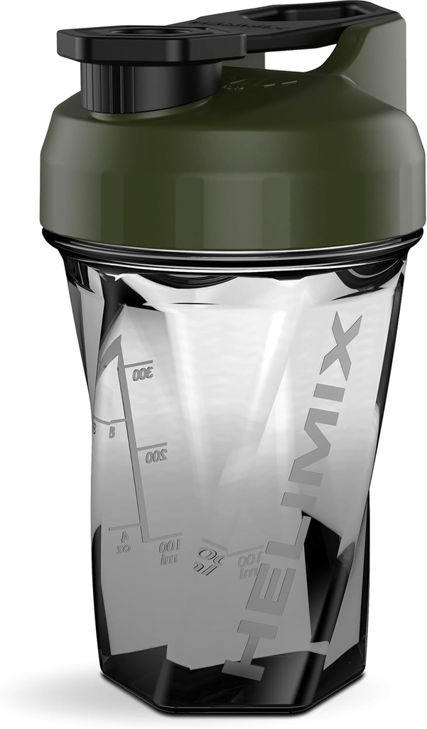 HELIMIX 1.5 Blender Blender Butelka shaker trzyma do 20oz 124; No Blending Ball lub Whisk Between 124; USA Made 124; Przenośne pre Workout Serwatka Protein Shaker Cup 124; Mixes Cocktails Smoothies Shakes 124; Top Rack Safe