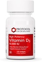 PROTOKÓŁ NA RZECZ BILANSU ŻYCIA Witamina D3 10 000 IU - Immune Support Health Bones and Teeth - 120 Softgels