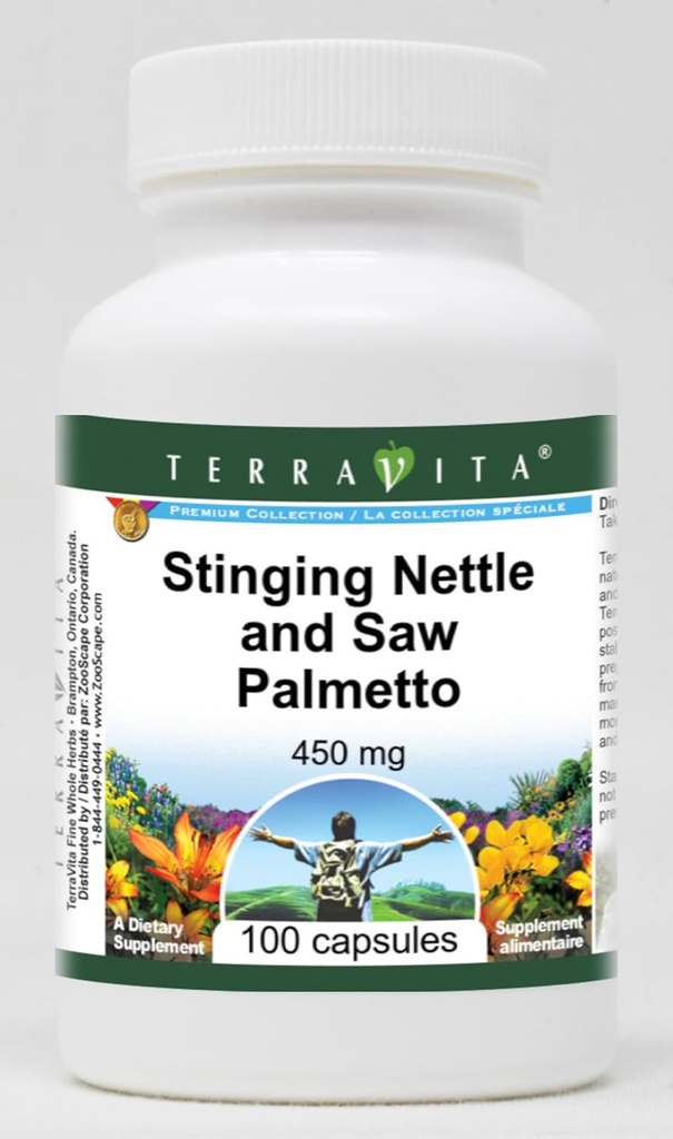Stinging Nettle and Saw Palmetto - 450 mg (100 kapsułek, ZIN: 513889)