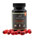 Kryll Oil for Dogs - Witalność przez Alpha Dog Nutrition - Redukuje alergie psów, Swędzenie, & Rozrzucanie - Promuje zdrową skórę i płaszcz