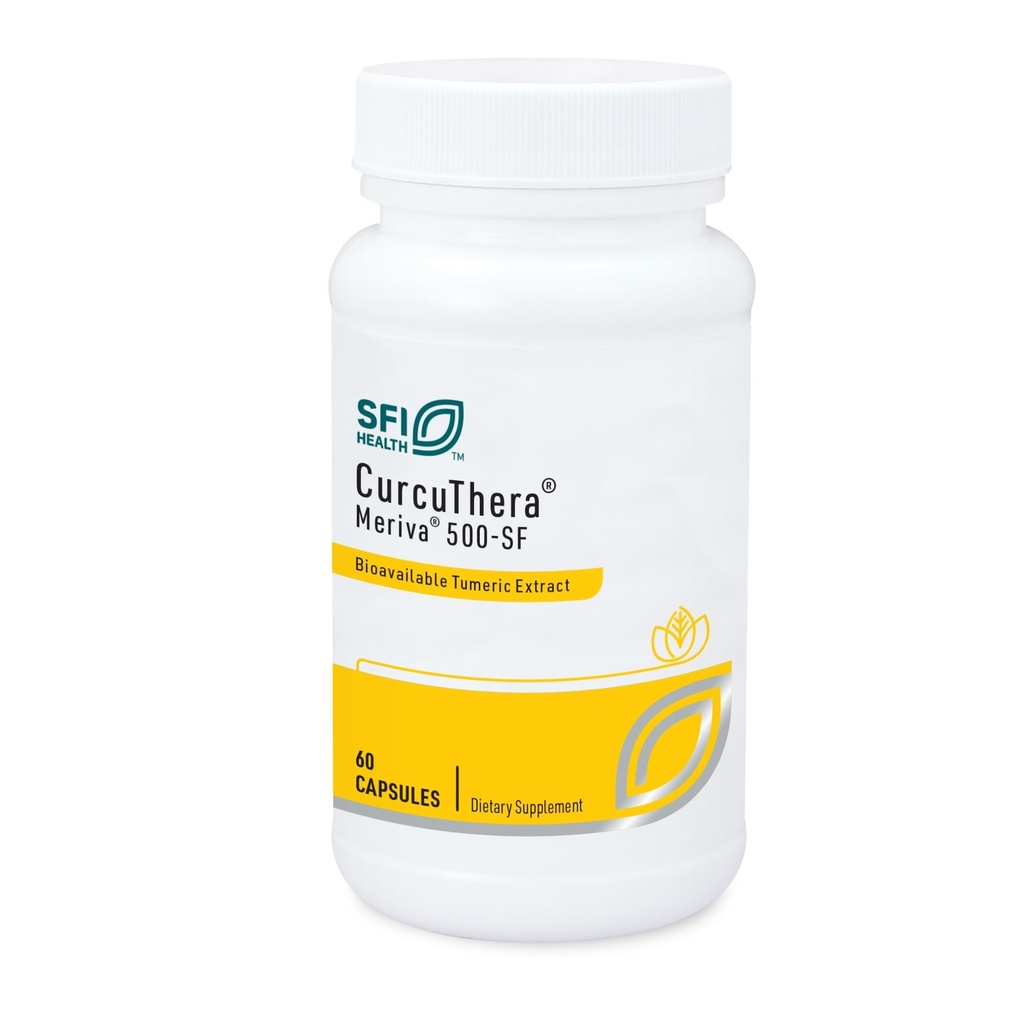 Klaire Labs SFI Health CurcuThera - 500 Miligramów Meriva Curcumin Complex z 29x Wyższa Biodostępność & Opatentowana Phytosome Dostawa Technologia, Hipoalergiczne, Wegan (60 Kapsułki)