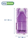 Ezy pióro dawki Cutter i splitter z dispenser, Cuts Pills, Witaminy, Tabletki, Ostrze ze stali nierdzewnej, Podróże Sized, Kolory maja Vary (Opakowanie 2)