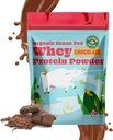 SunLife Organic Grass Fed Protein Serwatka w proszku Czekolada 124; 100% Organic Protein Powder for Men & Women, Natural Sweetened with Cacao, Costaut Creamer, and Stevia (16 Oz) 15 Służenie