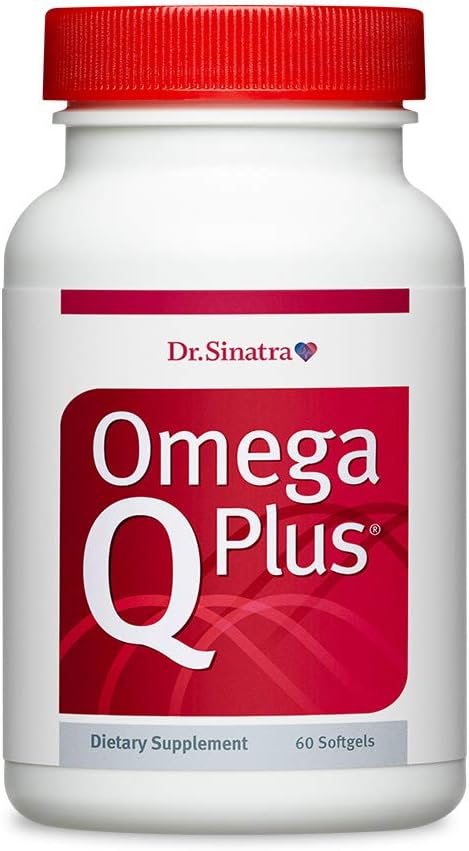 Dr Sinatra Omega Q Plus- Omega-3 i CoQ10 Suplement Dostarcza codziennie Heart Health Support z 50 mg CoQ10 i zapewnia moc przeciwutleniacza (60 softgeli)