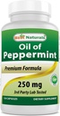 Najlepsze Naturals Peppermint Oil Bowel Soothing Suplement diety, 250 mg, 120 Hrabia