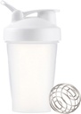 Butelka Shaker 12oz Protein Shaker Butelka plastikowa do treningu przed i post z Twist i Lock Protein Box Storage, Przenośna butelka fitness dla sportowców fitness Entuzjastów Fitness (biały, 12 oz)