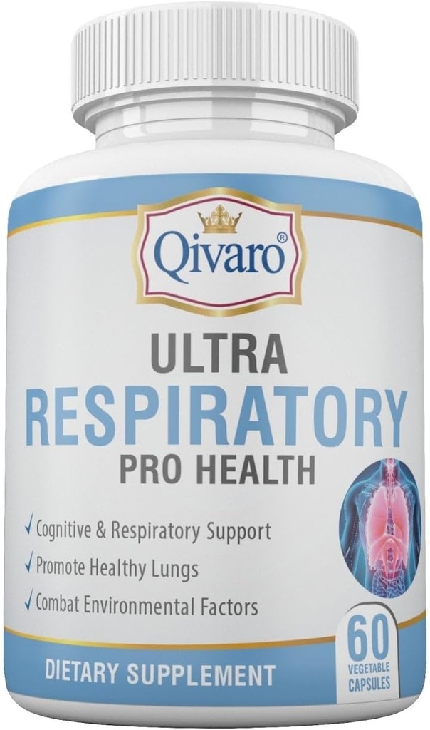 Ultra oddechowy Pro Health - Pomaga w utrzymaniu ogólnego płuc i zdrowia oddechowego - Infused with Butterbur and Feverfew Extract - 60 Kapsułki