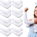 Eurzom 8 Pary Eczema Sleeve for Kids Toddler Elastic Arm Sleeves Soft i nie zaszkodzi ochrony skóry UV