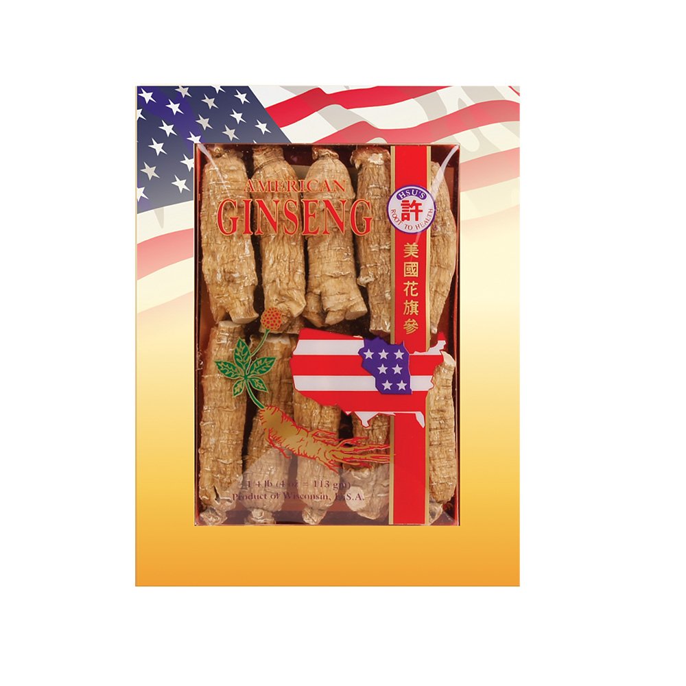 Hsu 's SKU 130- 4 Budget 124; Half Short Extra Large Budget 124; Cultivativated Wisconsin American Ginseng Direct from Ginseng Gardens Ginseng Gardens 124; 4oz Box, Buddings, B019BP0YH8