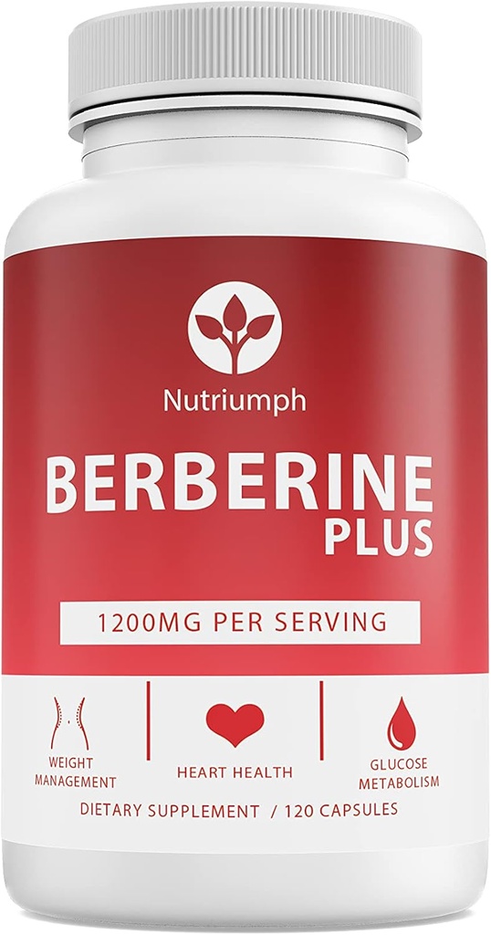 Berberine Plus 1200mg z Royal Jelly - Wspiera zarządzanie wagą, Heart Health & Glucose Metabolizm - 120 Vegan kapsułki - Non-GMO, Made in USA