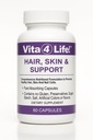 Vita4Life! ® Biotin 2000mcg + MSM Witaminy wzrostu włosów dla kobiet i mężczyzn 124; Włosy, skóry i paznokci Suplement wsparcia z witaminą A, E, Cynk 124; Kapsułki szybkiego wchłaniania, 60 Hrabia, 30- Day Supply