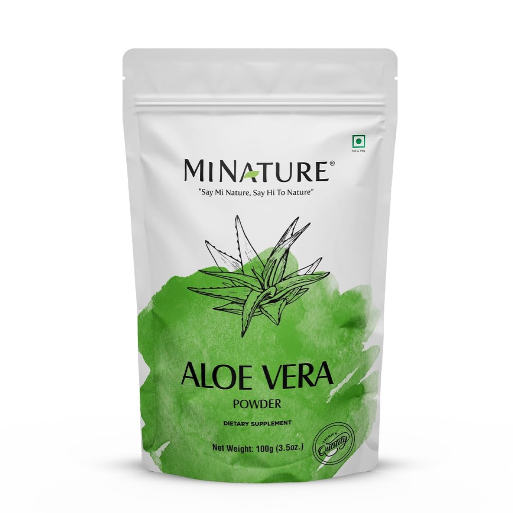 Mi Nature 100% Proszek Aloevera (Aloe Barbadenis) 100 g (3.5 oz)
