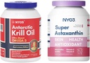 Kryll Omega 3 1000mg softgele i astaksantyna 12 mg przeciwutleniacze tłumienie Bundle
