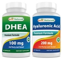 Best Naturals DHEA 100 mg & kwas hialuronowy 200 mg