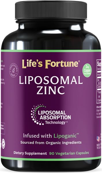 Liposomal Pure Cynk Pikolinian Suplement z miedzi, Wsparcie immunologiczne, Metabolizm i Zdrowie skóry 124; Wysoka moc, dla dorosłych Mężczyźni i kobiety 124; Potężny przeciwutleniacz 124; 90 Kapsułki