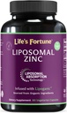 Liposomal Pure Cynk Pikolinian Suplement z miedzi, Wsparcie immunologiczne, Metabolizm i Zdrowie skóry 124; Wysoka moc, dla dorosłych Mężczyźni i kobiety 124; Potężny przeciwutleniacz 124; 90 Kapsułki