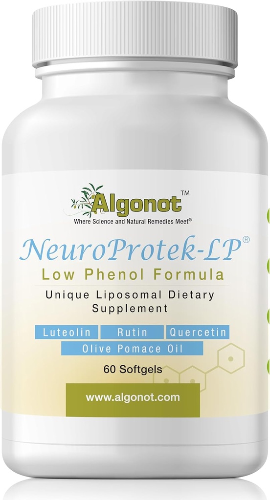 NeuroProtek Niski fenol - 60 Soft żele Opatentowane połączenie luteolin i innych flawinoidów w oliwkowym oleju Pomace z EVOO