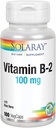 SOLARAY Witamina B-2 Riboflawina 100 mg z Aloe Vera Via 124; Zdrowa energia Metabolizm, Skóra, Włosy i paznokcie 124; 100 CT