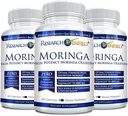 Badania zweryfikowane Moringa Oleifera - 100% Czysty Extract- 1200 mg Na Podawanie - 60 Count - 3 Miesiąc Dostawy