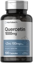 Horbäach Quercetin 1000mg Xiv 124; 100 kapsułki Xiv 124; z 100mg cynku Xiv 124; Non-GMO, Gluten