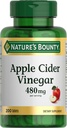 Nature 's Bounty Jabłko Cydr Ocet 480mg Pigułki, Suplement wegetariański roślin na podstawie, 200 Tabletki