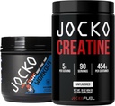 Jocko Paliwo Gym Bundle - Kreatyna + Nitro Pop Wstępny trening proszku (2 Pack Bundle) 30 Day Supply