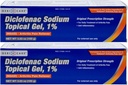Gel Diklofenac Sodu 1% (NLPZ) Ręczny nadgarstek Łokieć Stopa kolanka Poza-Siła Ból Reliever - Przeciwzapalne Leczenie zapalenia stawów, 3.53oz (2 opakowania)