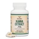 Kanna Extract Supplement (Sceletium Tortuosum) - 50 mg na kapsułki, 120 Count - for Relaxation and Peace of Mind (Min. 4% Total Alkaloids) Non- GMO, Gluten Free, Vegan Safe by Double Wood