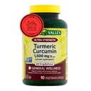 Wiosenna dolina Turmeric Supplement Supplement 124; Kurkumina Kurkumina suplement, Ultra Siła 1500 mg, 90 Count + STS Sticker.