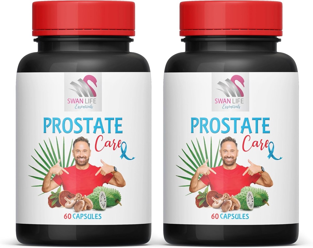Saw Palmetto Supplement - Prostate Support PILS - Naturalne składniki, Saw Palmetto, Stinging Nettle Leaf, Maitake Mushroom, Reishi, Shiitake, Prostate Supplement for Men, 2 Butelki 120 Czapki